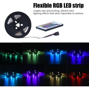 STRISCIA LED 5050RGB LUCE MULTICOLORE 5M + CONTROLLER E ALIMENTATORE