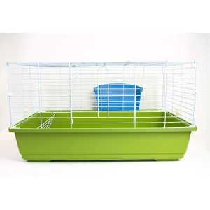  Gabbia per Conigli e  roditori porcellino d'india cavie portafieno colorato