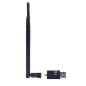 Adattatore wifi usb 2.0 antenna connessione 300mbps wireless lan compatibile