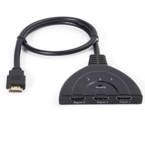 Cavo switch hdmi 3 porte 1080p tv presa multipla sdoppiatore adattatore