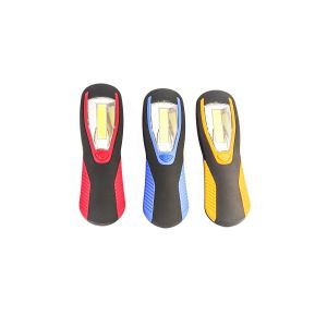 1pz Torcia led cob luce portatile gancio calamita batteria lampada lavoro emergenza