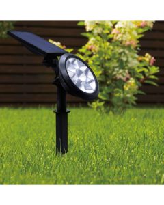 Picchetto a led solare con luce naturale per giardino