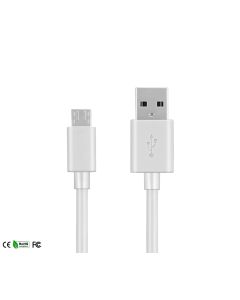 Cavo da 1m Micro USB Trasferimento Dati e Ricarica Rapida Caricabatterie Bianco