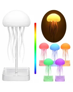 Lampada Medusa LED RGB Ricaricabile con Sensore Sonoro – Luce Innovativa Notturna Atmosfera Oceanica