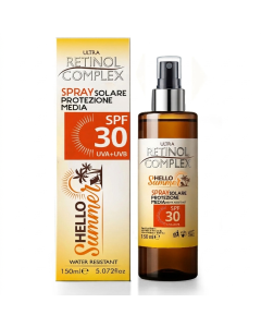 Hello Summer Retinol Complex® Spray Solare SPF 30 Protezione Media 150 ml