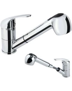 Rubinetto Miscelatore Monocomando Cucina Lavello Lavabo Con Doccetta Estraibile