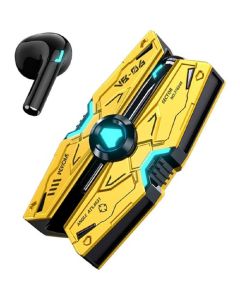 Auricolari wireless in stile cyberpunk con funzione di controllo a tocco delle dita adatti per gli appassionati di musica giochi e sport