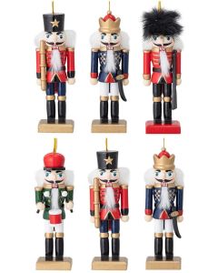 Set 4 ciondoli Nutcracker schiaccianoci