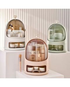 Organizer per Cosmetici Antipolvere e Impermeabile con Cassetti e Rotazione a 360°