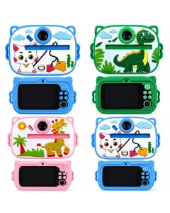 Mini Fotocamera Bambini con Stampa Istantanea – Foto e Video HD – Mini Camera Digitale Educativa con Giochi e Musica – Regalo Perfetto per Bambini e Bambine