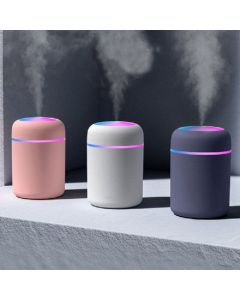 Umidificatore d'aria 300ml con lampada colorata ultrasuoni Home Car Aroma diffusore di olio essenziale USB umidificatore per aromaterapia a nebbia fredda