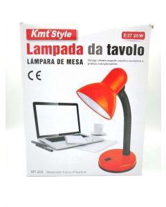 Lampada da scrivania 25w con attacco E14  con collo orientabile 