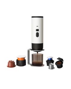 Macchina da Caffè Portatile a Capsule 7800mAh Wireless USB-C, Riscaldamento Rapido 90°C, Compatta per Viaggio Auto e Outdoor