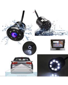 Retrocamera Telecamera Retromarcia 9 Led A Molla Mini A Colori Auto Suv 170° 