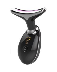 Dispositivo massaggiatore di bellezza antietà per collo viso ricaricabile