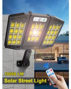 Faro lampione stradale pannello solare con sensore 468 LED COB + telecomando