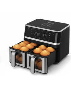 Friggitrice Tobi ad Aria Dual Zone 15L – Doppio Cestelli Indipendenti | 2400W, Touch LED, 8 Programmi, Finestra Visiva