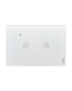 Smart home wiby interruttore ds-121bw 2 pulsanti