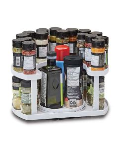 Organizer per armadiettoRotary Shelf  40 Spazi  Dual-Spin bianco
