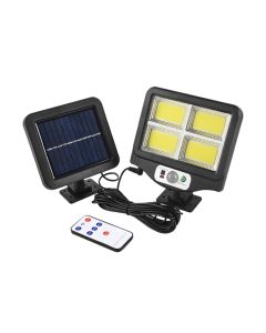 Faro led energia solare 4 cob luce fredda sensore movimento faretto esterno FO-781-6