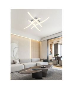 Plafoniera moderna a led C-05F da soffitto con bracci ad onda luce fredda naturale 