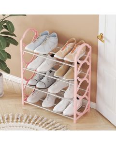 Scarpiera a 4 livelli mensola per scarpe pieghevole