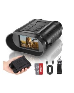 Binocolo per Visione Notturna 4K con Zoom Digitale 8X, Infrarossi a 7 Livelli e Batteria Ricaricabile da 2500mAh