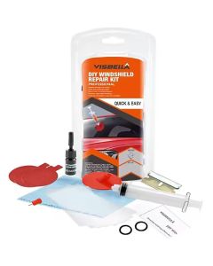 Visbella Kit di Riparazione Fai da Te per Parabrezza – Ripara Scheggiature e Crepe in Vetro Auto
