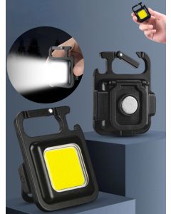 Portachiavi luminoso mini torcia elettrica usb magnetico impermeabile massima luminosità