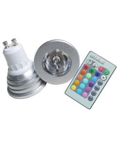 Faretto Led Gu10 3w Rgb Cambia Colore