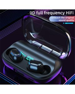 Tws-t11 cuffie true wireless auricolari bluetooth5.0 stereo con scatola di ricarica accoppiamento automatico per smartphone