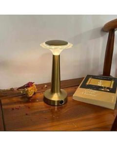 Lampada da tavolo vintage a led ricaricabile usb lume luce calda per bar locali