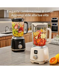 Spremiagrumi Ricaricabile con Schermo LED - Estrattore Senza Fili per Frutta e Verdura, per Bevande Fresche e Sane, con Batteria Ricaricabile USB