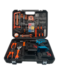 Kit di Attrezzi 100 Pezzi con Trapano Avvitatore a Batteria – Completo, Versatile, Professionale
