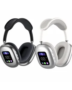 Cuffie Bluetooth Wireless 5.4 con Display Integrato – Audio Hi-Fi Stereo, Bluetooth 5.4, Microfono, Over-Ear