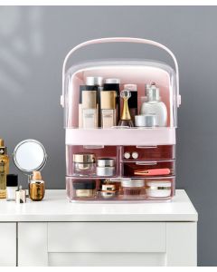 Porta trucchi quadrato porta cosmetici con corrimano per trasportarlo