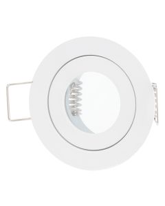 Portafaretto Incasso Tondo Bianco MR11 IP44