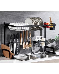 Scolapiatti Colapiatti Base Appoggio In Acciaio 86x52 Organizer Cucina Scaffale
