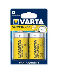 Varta Superlife Pile Formato D Torcia Zinco Carbone 1.5V 2Pz