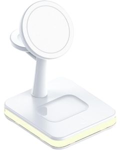Lampada da scrivania 3 in 1 caricatore wireless magnetico supporto caricatore wireless da 25w usb stazione di ricarica veloce model991