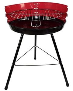 Barbecue Grill, Tondo con tre piedi , 50 x 85 cm, Rosso, Ferro, 50 cm