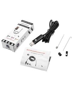 Telecamera di Ispezione WiFi Riloer, 5 m, Lente da 8 mm, Endoscopio Wireless 720P HD, Impermeabile IP67, con 6 LED, Compatibile con iPhone, Android, PC, iPad