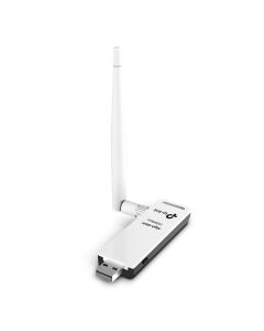 TP-Link TL-WN722N Alto Guadagno Adattatore USB Scheda di Rete, Wireless 150Mbps, 2.4GHz, 1 Antenna Staccabile, USB 2.0, Pulsante WPS