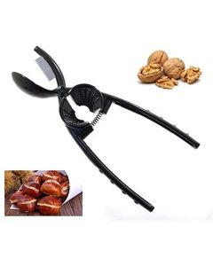 Schiaccianoci E Svitabottiglie Conico + Taglia Castagne In Metallo Smaltato Nero