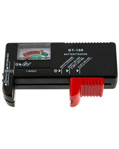 Tester universale per batterie AA/AAA/C/D e 9 V PP3, a batterie e pile a bottone