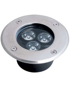 Faretto Led Da Incasso Per Esterni Segnapasso Calpestabile e Impermeabile IP65 Luce Bianco Freddo da 3W