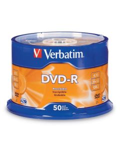 50 dvd-r verbatim vergini vuoti 16x advanced 4.7 gb - 52x 700mb per audio