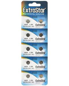 10 Batterie a Bottone Pile Ag3 1,5v Lr41 Lr736 392a Sr736 Sg3
