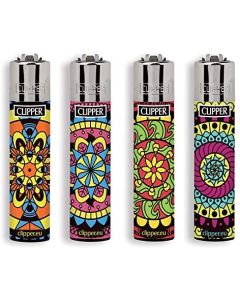 Clipper Accendini LARGE in Box da 48 Pz con 4 grafiche diverse