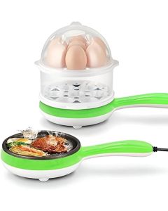 Cuociuova Multifunzionale 3 in 1 – Livellatore e Mini Padella Elettrica per 7 Uova, Vapore e Colazioni Veloci